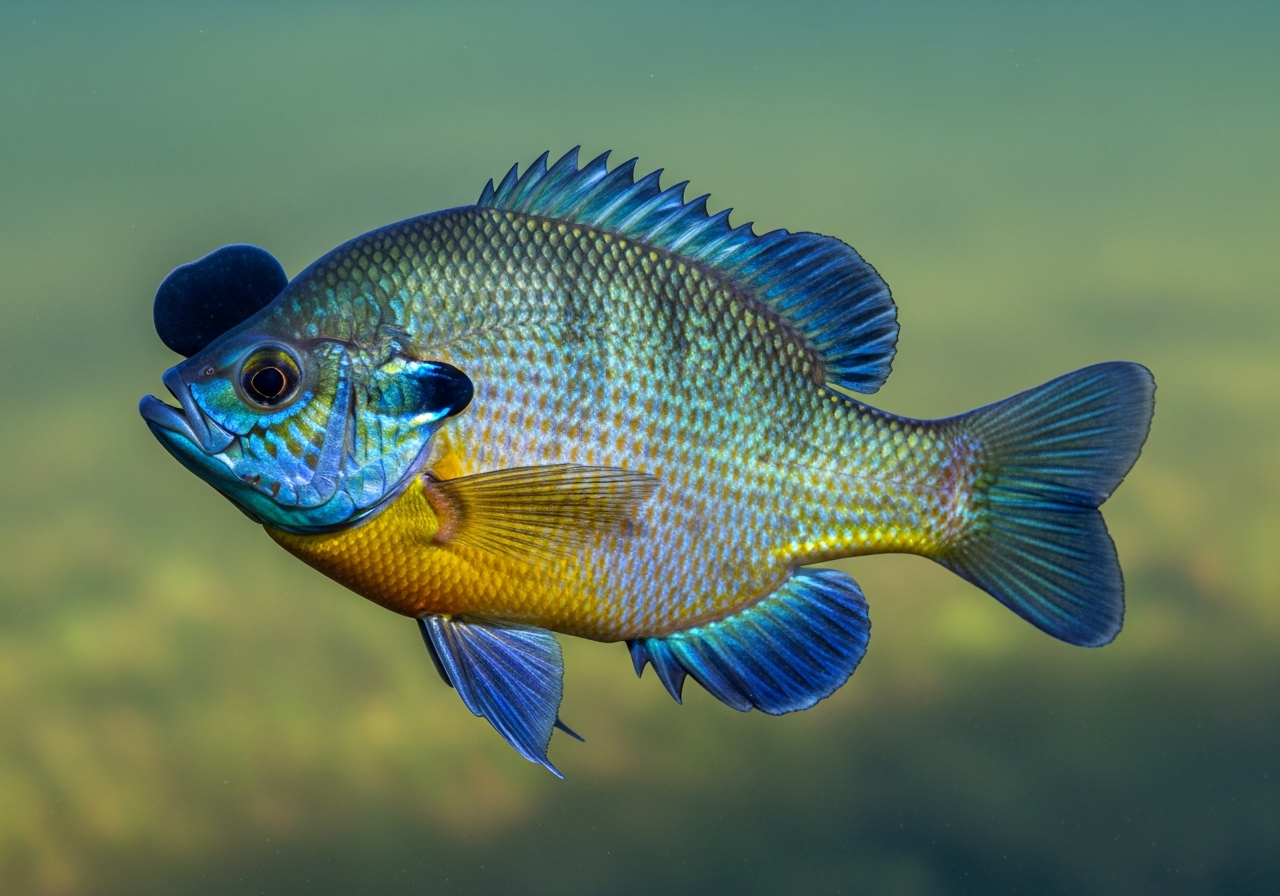 Bluegill (Lepomis macrochirus) fish species