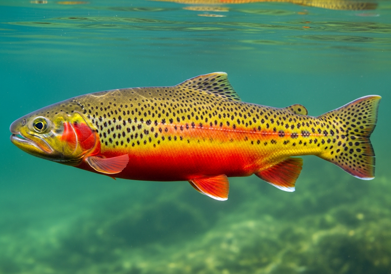 Golden Trout (Oncorhynchus aguabonita) fish species
