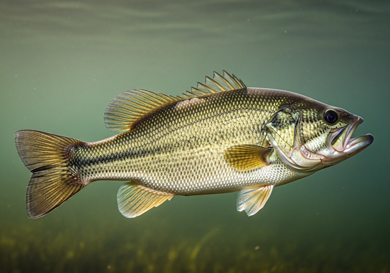 Largemouth Bass (Micropterus salmoides) fish species
